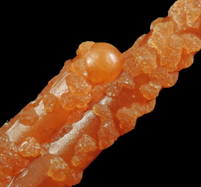 Calcite (stalactitic) from Bud Ehrle Locality, near Miles City, Carter County, Montana