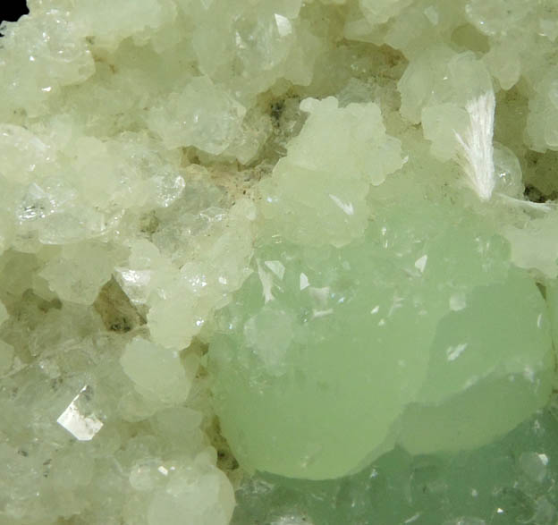 Prehnite, Datolite, Pectolite from Upper New Street Quarry, Paterson, Passaic County, New Jersey