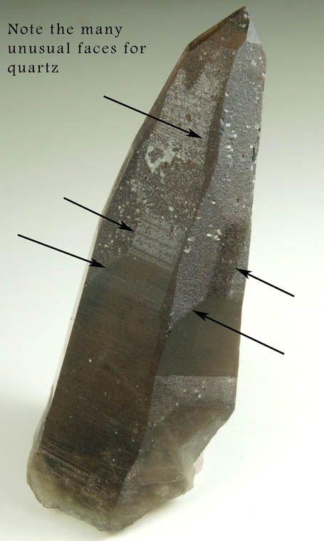 Quartz var. Smoky Quartz (Dauphin Law Twinned) from Lake George District, Park County, Colorado