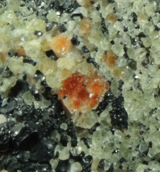 Willemite and Franklinite from Sterling Mine, Ogdensburg, Sterling Hill, Sussex County, New Jersey (Type Locality for Franklinite)