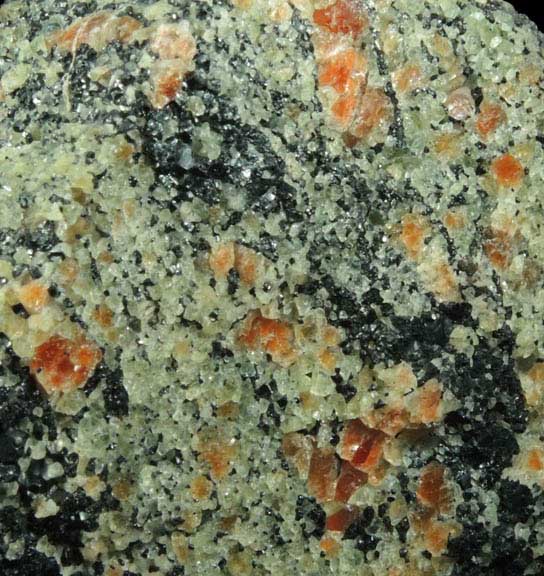 Willemite and Franklinite from Sterling Mine, Ogdensburg, Sterling Hill, Sussex County, New Jersey (Type Locality for Franklinite)