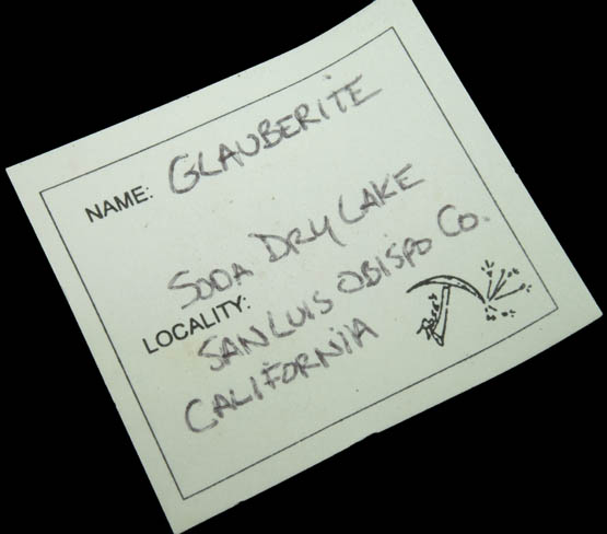 Glauberite from Soda Lake, Carrizo Plain, San Luis Obispo County, California