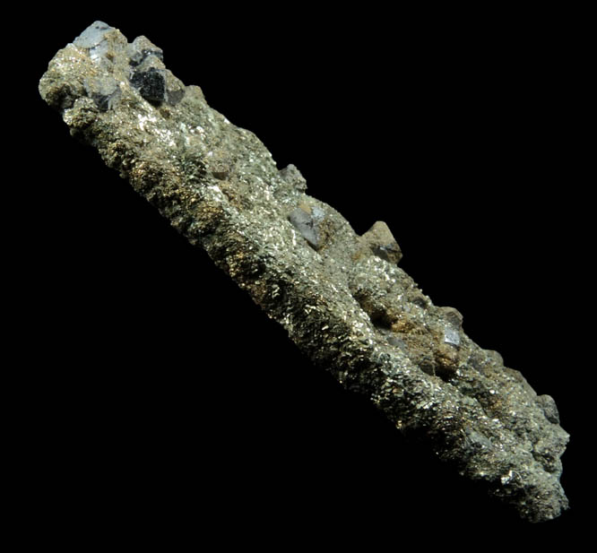 Galena on Marcasite pseudomorph after Anhydrite from Sweetwater Mine, Viburnum Trend, Reynolds County, Missouri