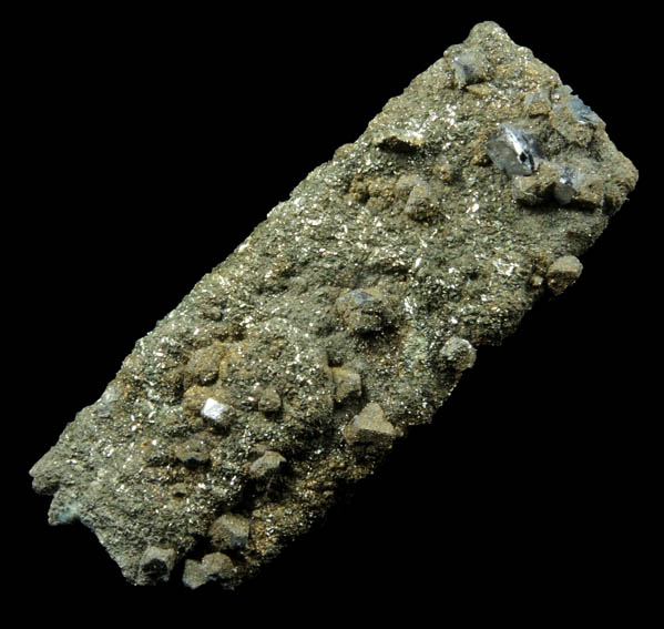 Galena on Marcasite pseudomorph after Anhydrite from Sweetwater Mine, Viburnum Trend, Reynolds County, Missouri