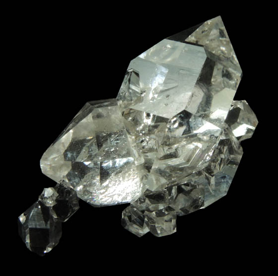 Quartz var. Herkimer Diamonds from Diamond Acres (Hastings Farm), Fonda, Montgomery County, New York