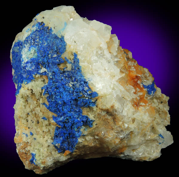 Linarite, Fluorite, Barite, Quartz, Galena from Blanchard Mine, Hansonburg District, 8.5 km south of Bingham, Socorro County, New Mexico