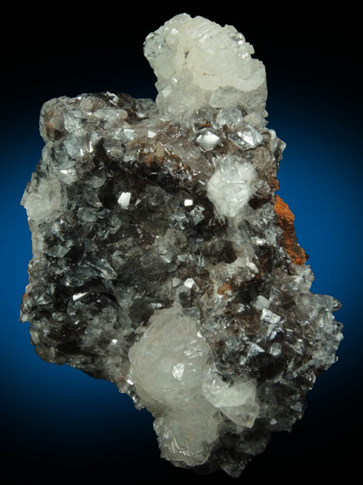 Hemimorphite and Calcite from 79 Mine, Banner District, near Hayden, Gila County, Arizona