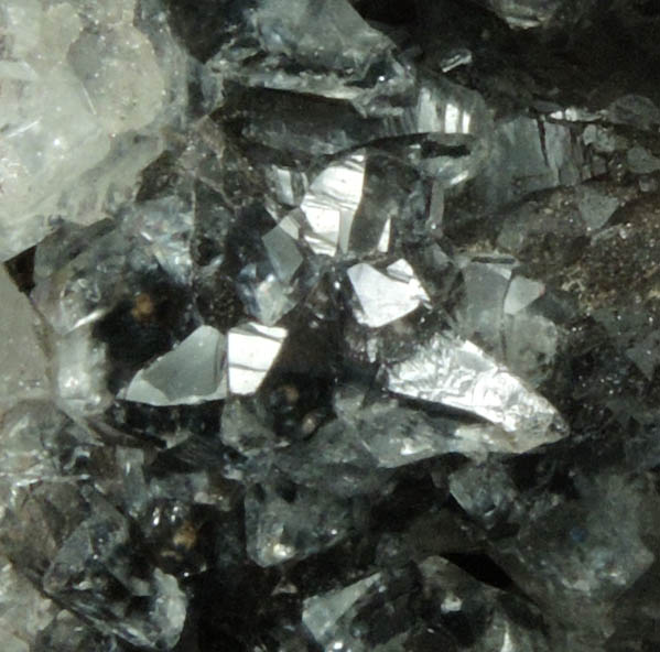 Hemimorphite and Calcite from 79 Mine, Banner District, near Hayden, Gila County, Arizona