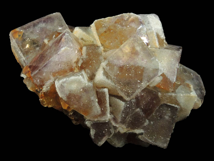 Fluorite over Fluorite from Okorusu Mine, 46.5 km north of Otjiwarongo, Otjozondjupa, Namibia