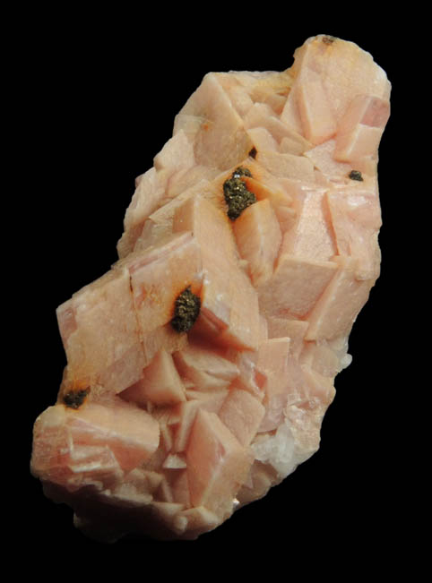 Rhodochrosite with Chalcopyrite from Emma Mine, Butte District, Silver Bow County, Montana