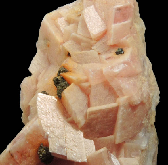 Rhodochrosite with Chalcopyrite from Emma Mine, Butte District, Silver Bow County, Montana