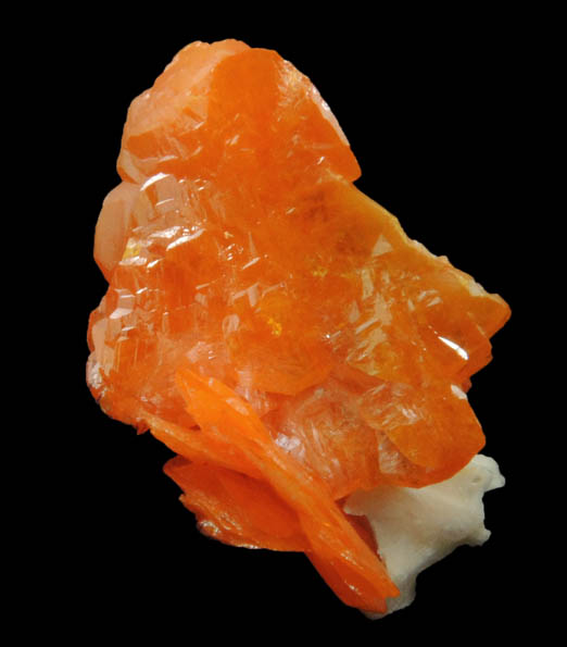 Wulfenite from Mibladen, Haute Moulouya Basin, Zeida-Aouli-Mibladen belt, Midelt Province, Morocco