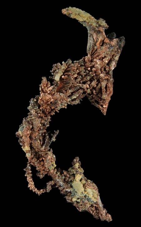 Copper (naturally crystallized native copper) from Tsumeb Mine, Otavi-Bergland District, Oshikoto, Namibia