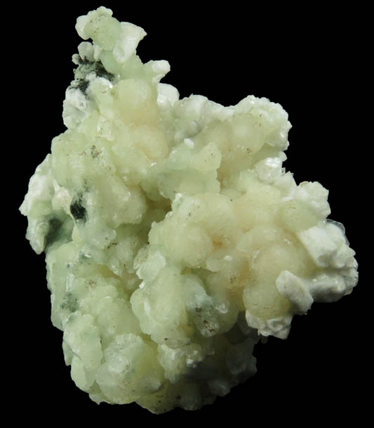 Apophyllite and Quartz over Prehnite from O and G Industries Southbury Quarry, Southbury, New Haven County, Connecticut