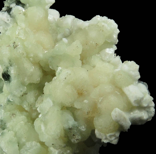 Apophyllite and Quartz over Prehnite from O and G Industries Southbury Quarry, Southbury, New Haven County, Connecticut