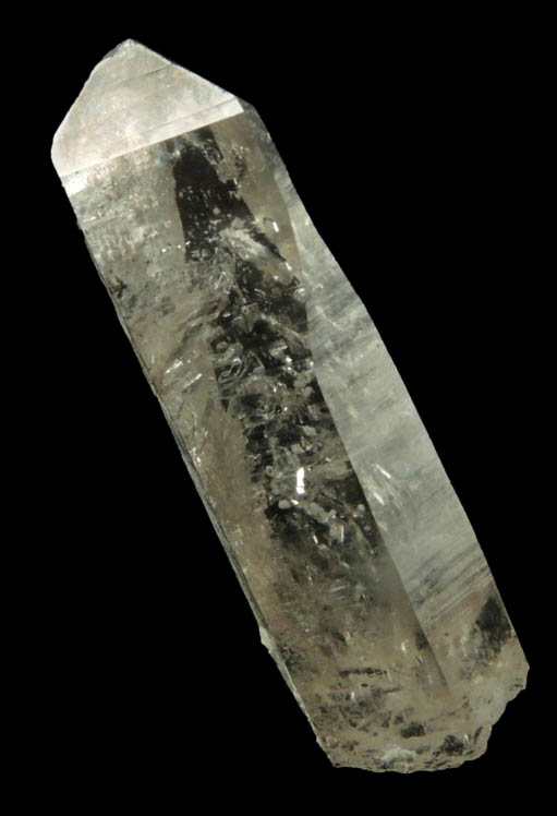 Quartz with negative crystal cavities and inclusions from Biedell Creek Quartz Prospects, Crystal Hill, 12.5 km northwest of La Garita, Saguache County, Colorado