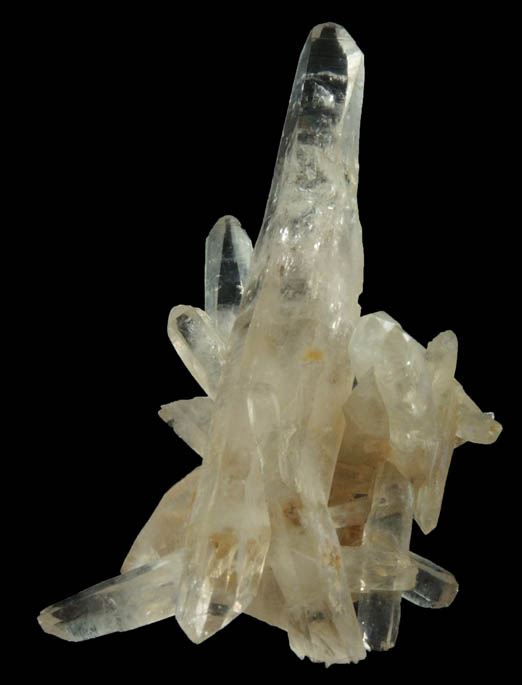 Quartz from Biedell Creek Quartz Prospects, Crystal Hill, 12.5 km northwest of La Garita, Saguache County, Colorado