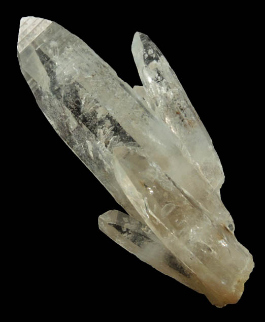 Quartz with negative crystal cavities and inclusions from Biedell Creek Quartz Prospects, Crystal Hill, 12.5 km northwest of La Garita, Saguache County, Colorado