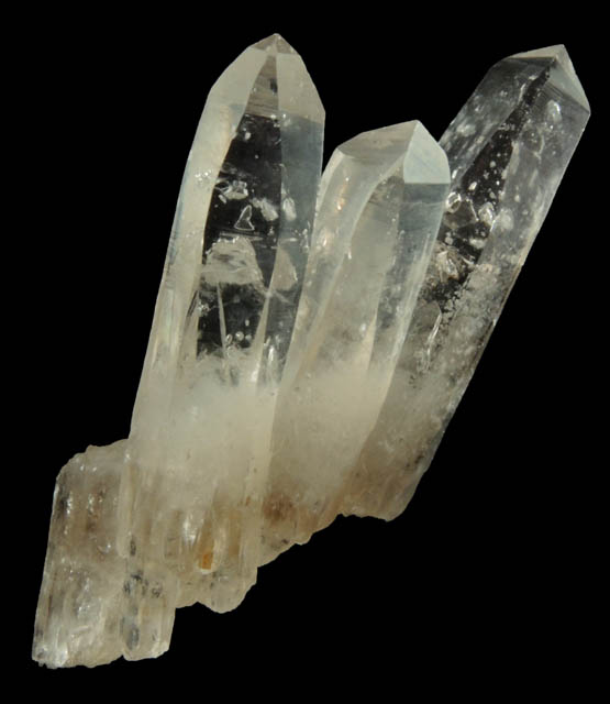 Quartz with negative crystal cavities and inclusions from Biedell Creek Quartz Prospects, Crystal Hill, 12.5 km northwest of La Garita, Saguache County, Colorado