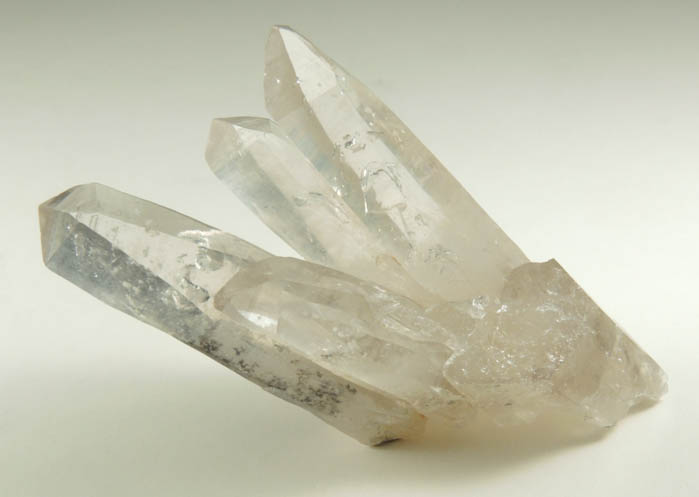 Quartz with negative crystal cavities and inclusions from Biedell Creek Quartz Prospects, Crystal Hill, 12.5 km northwest of La Garita, Saguache County, Colorado