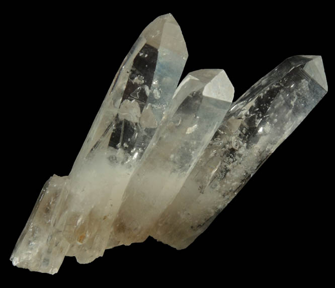 Quartz with negative crystal cavities and inclusions from Biedell Creek Quartz Prospects, Crystal Hill, 12.5 km northwest of La Garita, Saguache County, Colorado