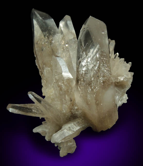 Quartz with phantom-growth zone of negative crystal cavities from Biedell Creek Quartz Prospects, Crystal Hill, 12.5 km northwest of La Garita, Saguache County, Colorado