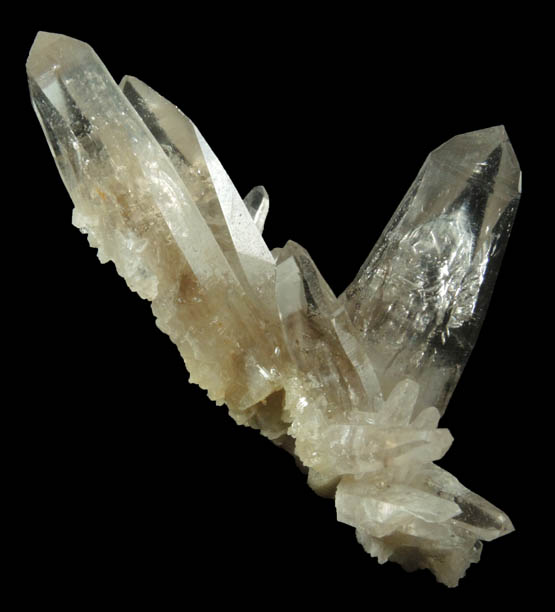 Quartz with phantom-growth zone of negative crystal cavities from Biedell Creek Quartz Prospects, Crystal Hill, 12.5 km northwest of La Garita, Saguache County, Colorado