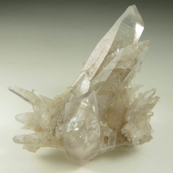 Quartz with phantom-growth zone of negative crystal cavities from Biedell Creek Quartz Prospects, Crystal Hill, 12.5 km northwest of La Garita, Saguache County, Colorado