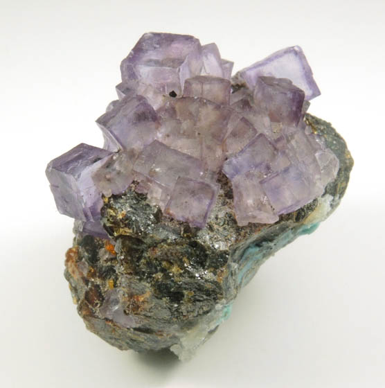 Fluorite on Sphalerite from Elmwood Mine, Carthage, Smith County, Tennessee