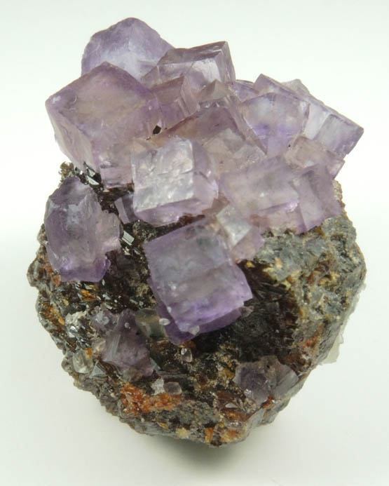 Fluorite on Sphalerite from Elmwood Mine, Carthage, Smith County, Tennessee