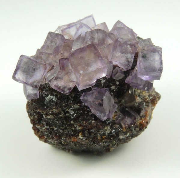 Fluorite on Sphalerite from Elmwood Mine, Carthage, Smith County, Tennessee