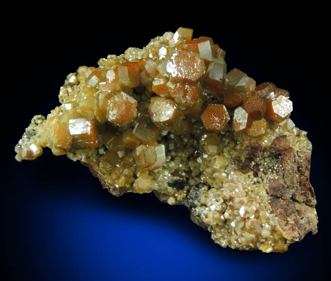 Vanadinite from Ramsey Mine, 22 km ESE of Quartzite, La Paz County, Arizona