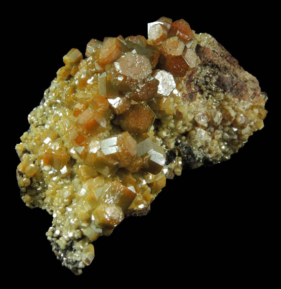 Vanadinite from Ramsey Mine, 22 km ESE of Quartzite, La Paz County, Arizona