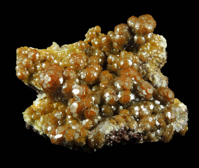 Vanadinite from Ramsey Mine, 22 km ESE of Quartzite, La Paz County, Arizona