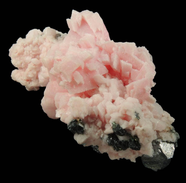 Rhodochrosite, Quartz, Sphalerite from Sunnyside Mine, Eureka District, San Juan County, Colorado