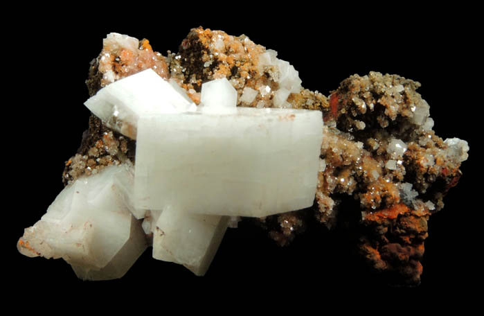 Calcite with minor Hemimorphite from Mina el Potos, Santa Eulalia District, Aquiles Serdn, Chihuahua, Mexico