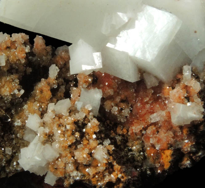 Calcite with minor Hemimorphite from Mina el Potos, Santa Eulalia District, Aquiles Serdn, Chihuahua, Mexico