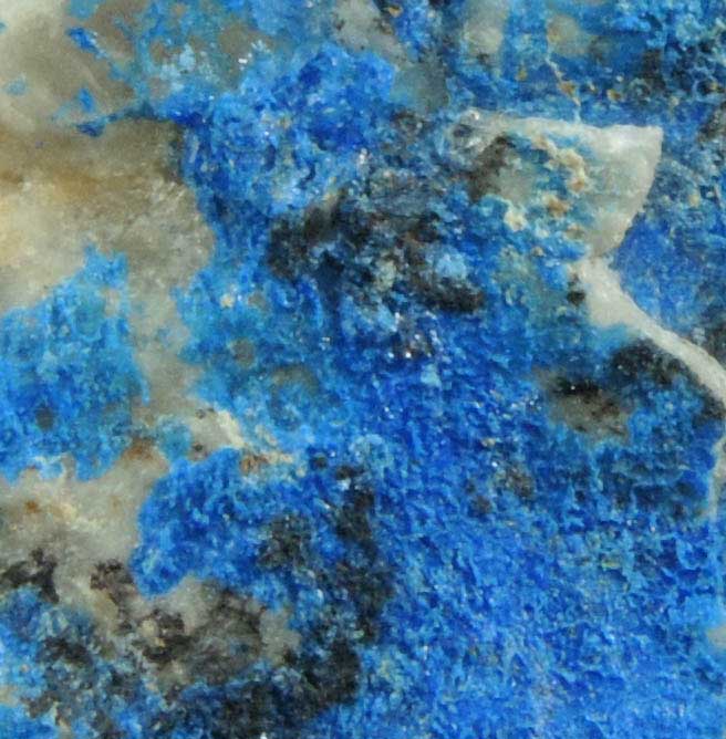 Linarite on Quartz from Sunshine No. 3 Adit, Blanchard Mine, Hansonburg District, 8.5 km south of Bingham, Socorro County, New Mexico