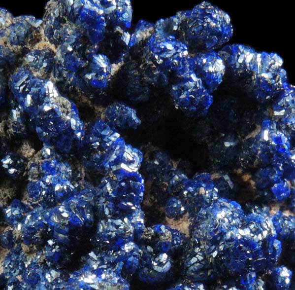 Azurite from Morenci Mine, 4750' level, Lone Star Area, Clifton District, Greenlee County, Arizona