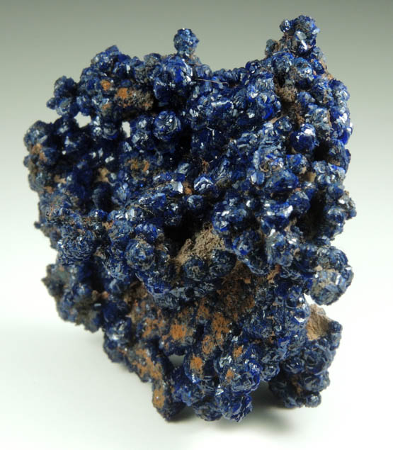 Azurite from Morenci Mine, 4750' level, Lone Star Area, Clifton District, Greenlee County, Arizona