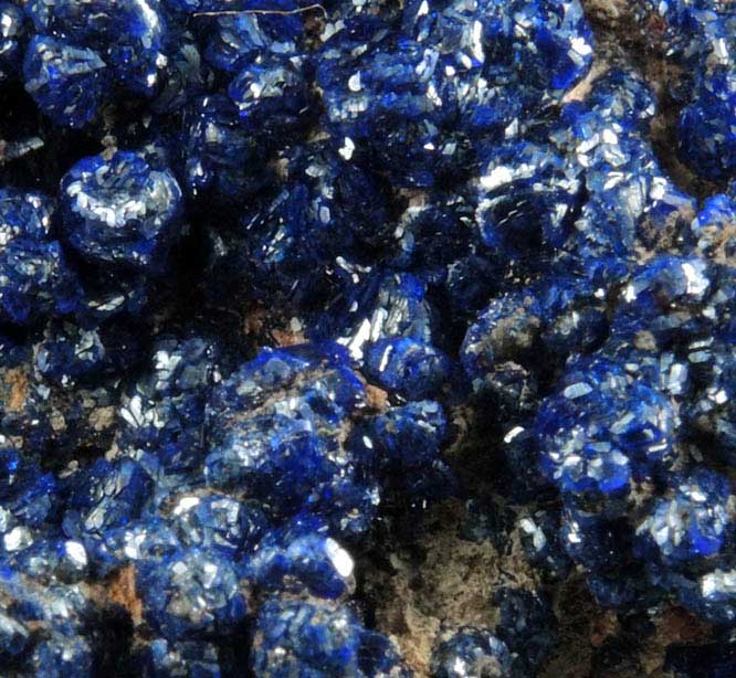 Azurite from Morenci Mine, 4750' level, Lone Star Area, Clifton District, Greenlee County, Arizona