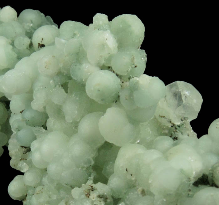 Prehnite with minor Calcite from O and G Industries Southbury Quarry, Southbury, New Haven County, Connecticut