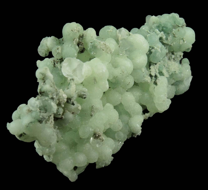 Prehnite with minor Calcite from O and G Industries Southbury Quarry, Southbury, New Haven County, Connecticut