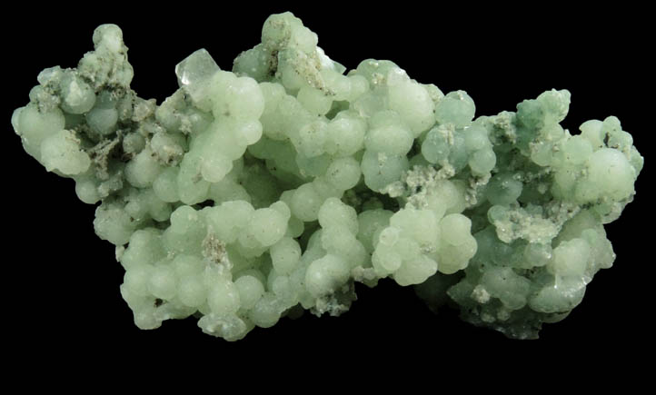 Prehnite with minor Calcite from O and G Industries Southbury Quarry, Southbury, New Haven County, Connecticut