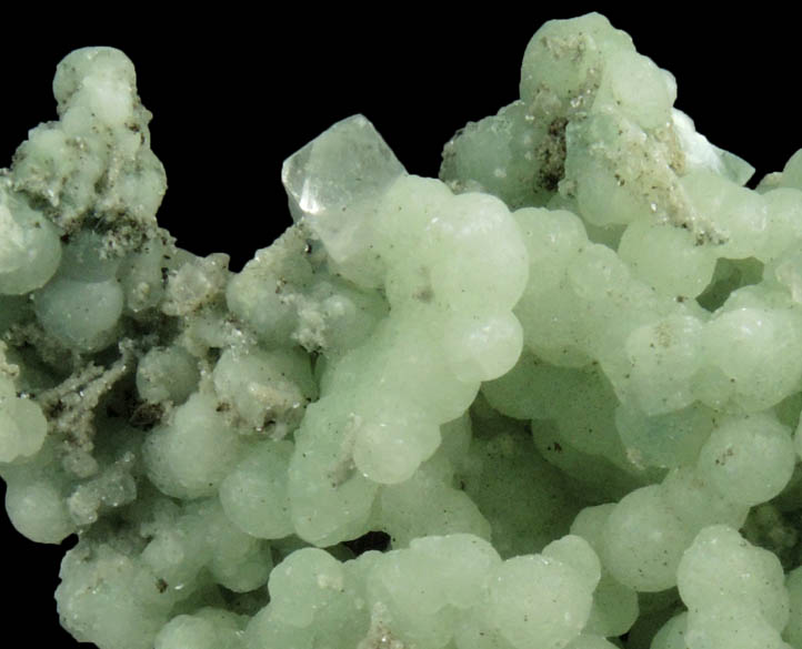 Prehnite with minor Calcite from O and G Industries Southbury Quarry, Southbury, New Haven County, Connecticut