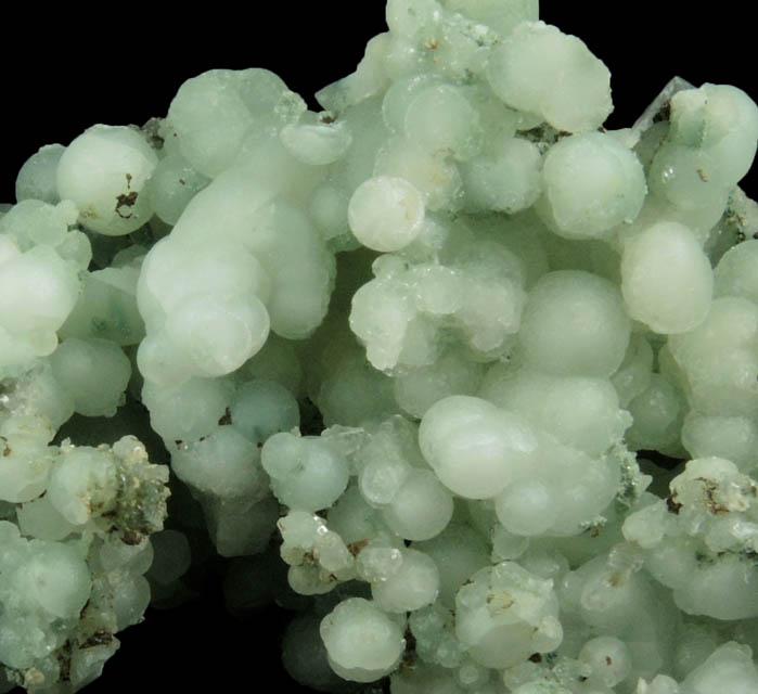 Prehnite with minor Calcite from O and G Industries Southbury Quarry, Southbury, New Haven County, Connecticut