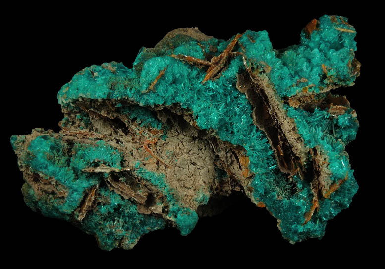 Wulfenite, Dioptase, Mimetite, Willemite from Mammoth Mine, Tiger, Mammoth District, Pinal County, Arizona