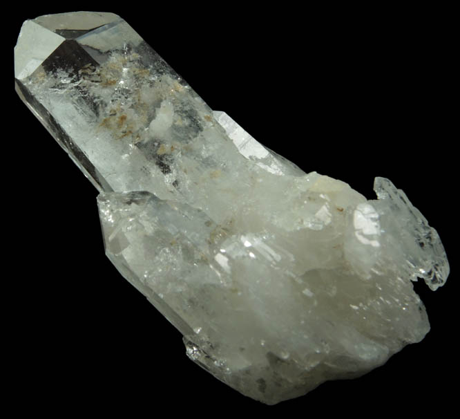 Quartz with Rutile inclusions from Enterprise Road Prospect, near Boice Hill, Rhinebeck, Dutchess County, New York