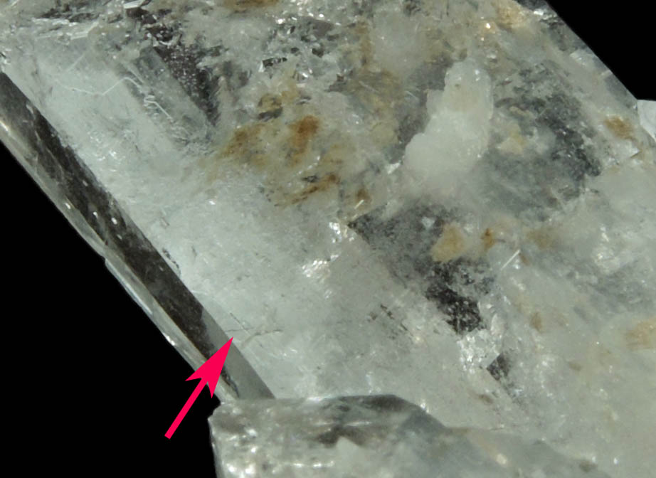 Quartz with Rutile inclusions from Enterprise Road Prospect, near Boice Hill, Rhinebeck, Dutchess County, New York