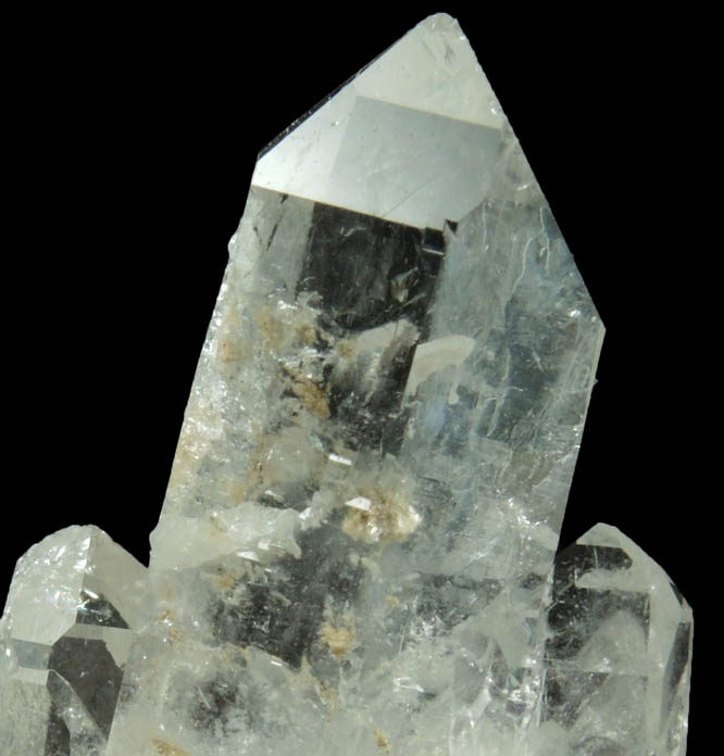 Quartz with Rutile inclusions from Enterprise Road Prospect, near Boice Hill, Rhinebeck, Dutchess County, New York